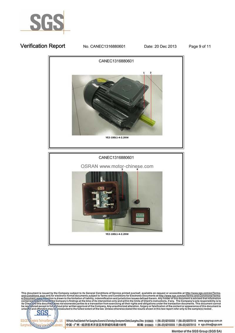 ROHS test Report of ac motor